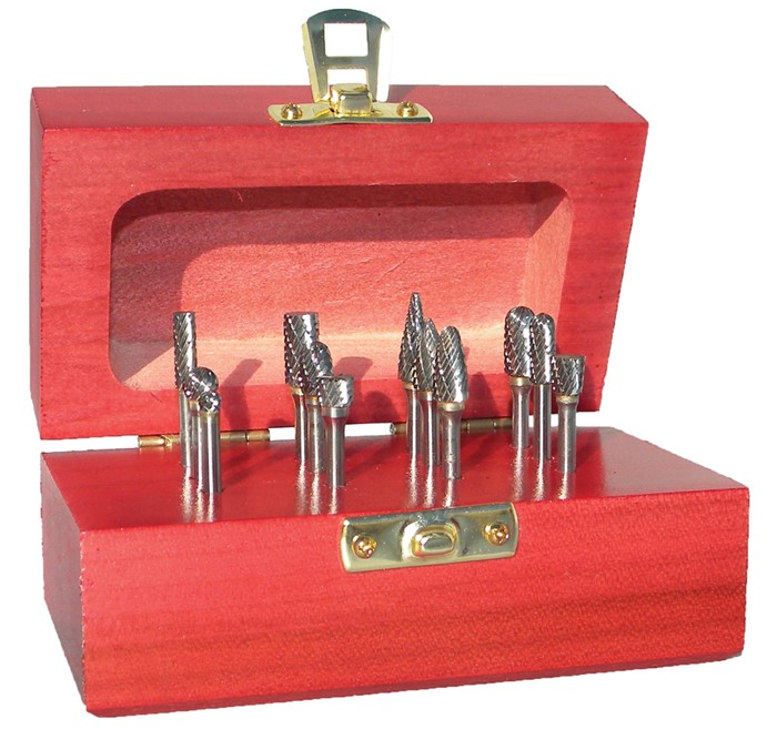 BURR SET N SINGLE CUT SB-3, SC-3, SD-3, SE-3, SF-3, SG-3, SK-3, SL